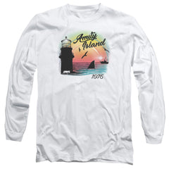 Jaws Amity Island Men's 18/1 Cotton Long-Sleeve T-Shirt