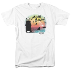 Jaws Amity Island Men's 18/1 Cotton Short-Sleeve T-Shirt