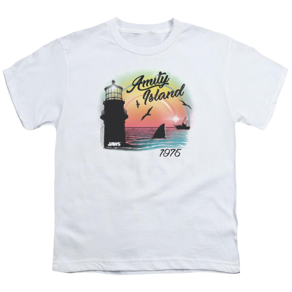 Jaws Amity Island Youth 18/1 100% Cotton Short-Sleeve T-Shirt