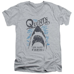 Jaws Big Game Fishing Men's 30/1 Cotton Slim V-Neck T-Shirt