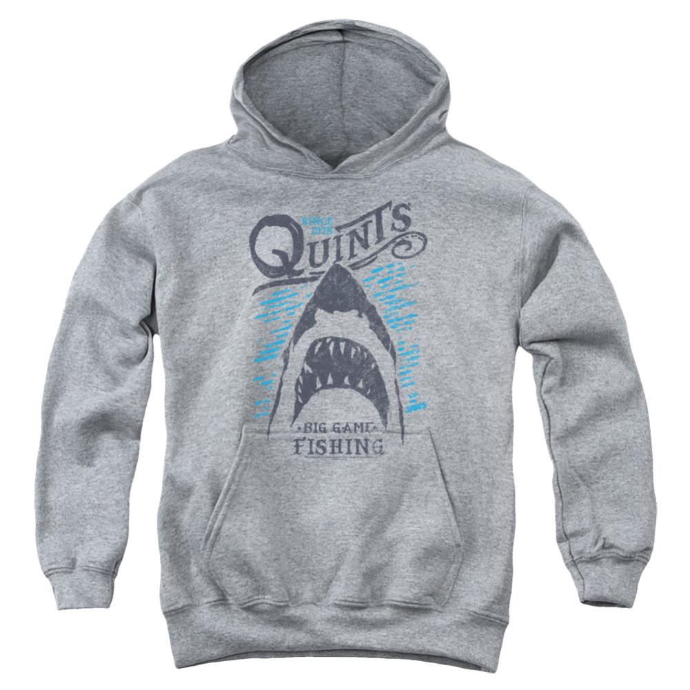 Jaws Big Game Fishing Youth Cotton Poly Pull-Over Hoodie