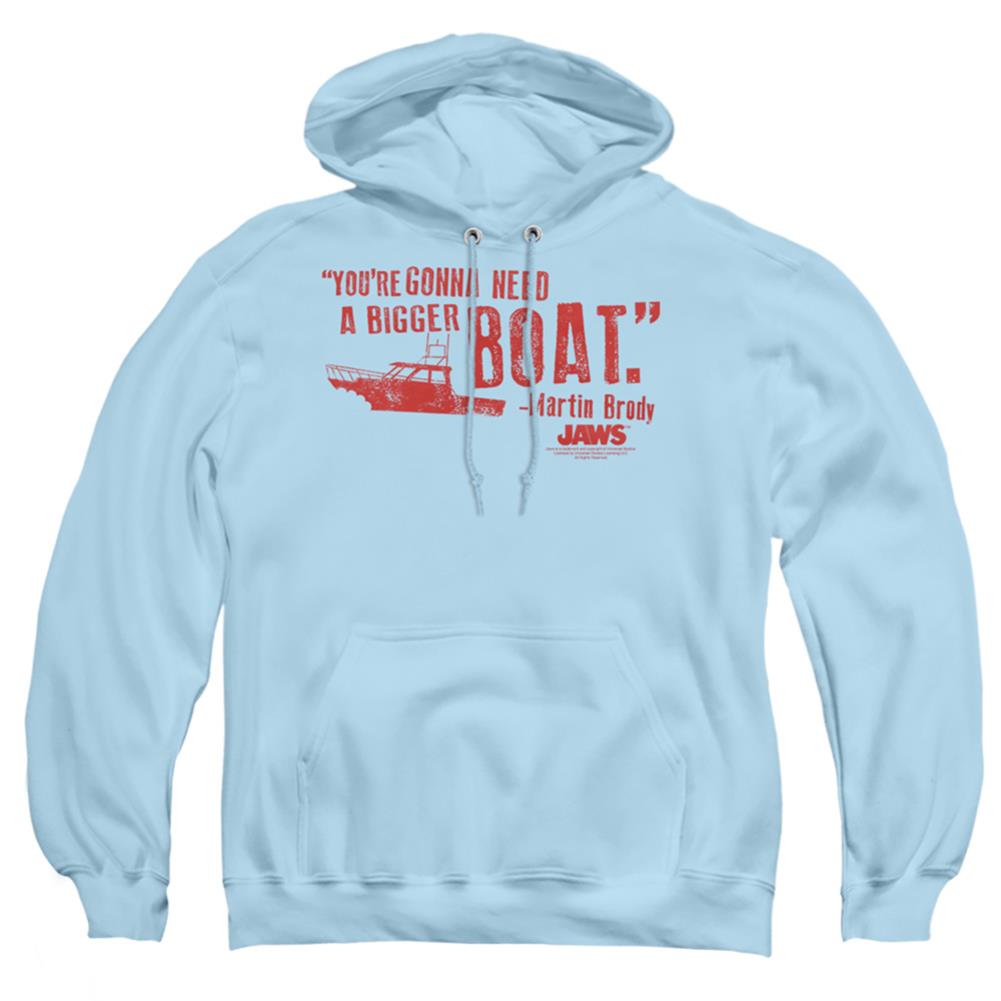 Jaws Bigger Boat Men's Pull-Over 75 25 Poly Hoodie