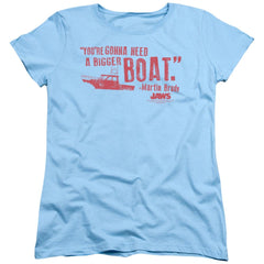 Jaws Bigger Boat Women's 18/1 Cotton Short-Sleeve T-Shirt