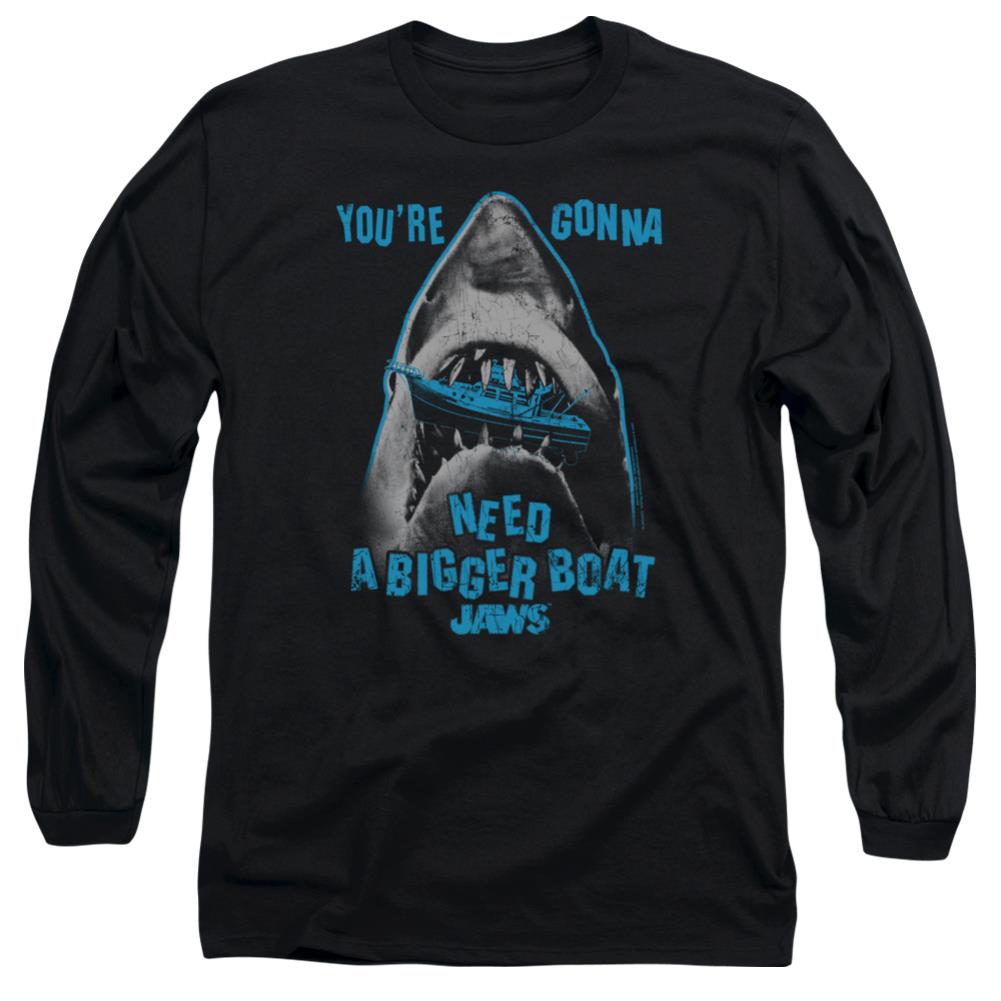 Jaws Boat In Mouth Men's 18/1 Cotton Long-Sleeve T-Shirt