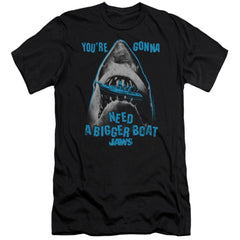 Jaws Boat In Mouth Men's Ultra-Soft 30/1 Cotton Slim Short-Sleeve T-Shirt