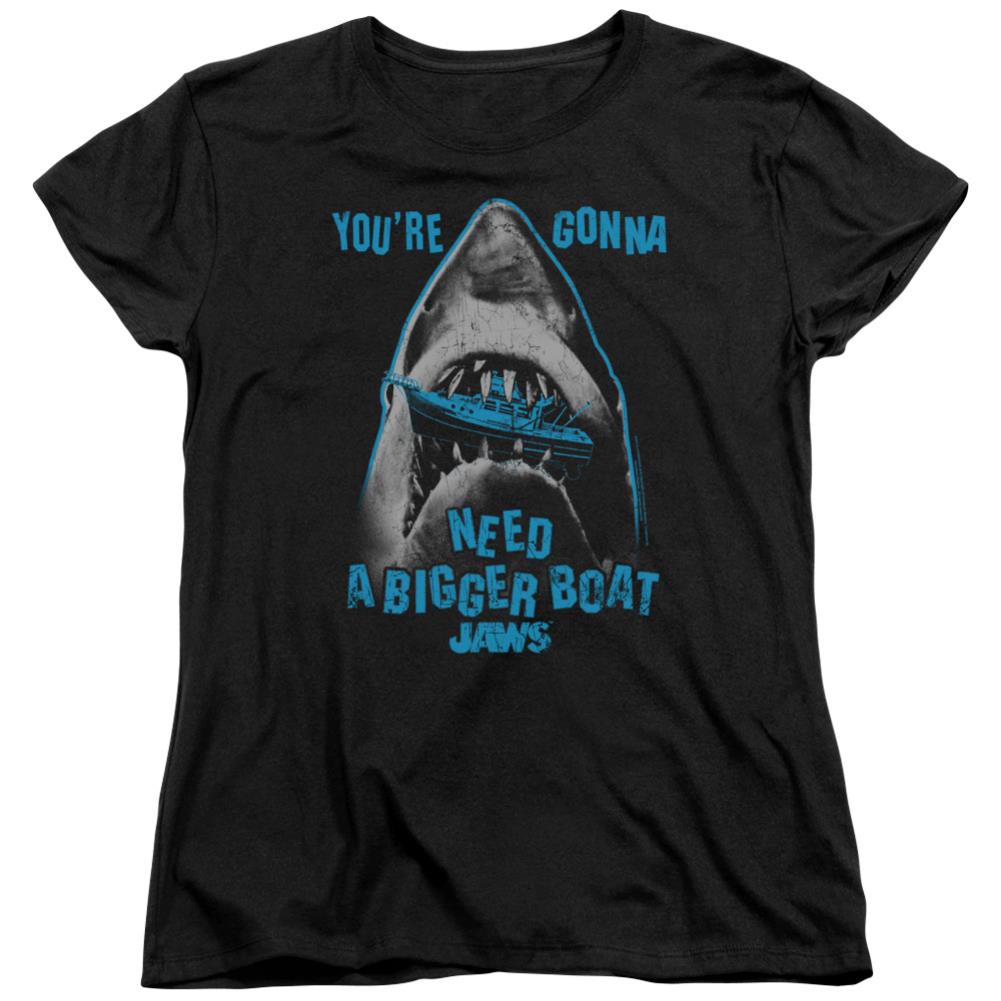Jaws Boat In Mouth Women's 18/1 Cotton Short-Sleeve T-Shirt