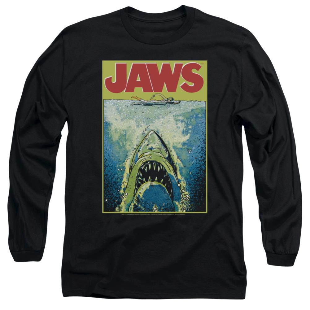 Jaws Bright Jaws Men's 18/1 Cotton Long-Sleeve T-Shirt