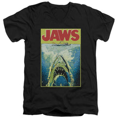Jaws Bright Jaws Men's 30/1 Cotton Slim V-Neck T-Shirt