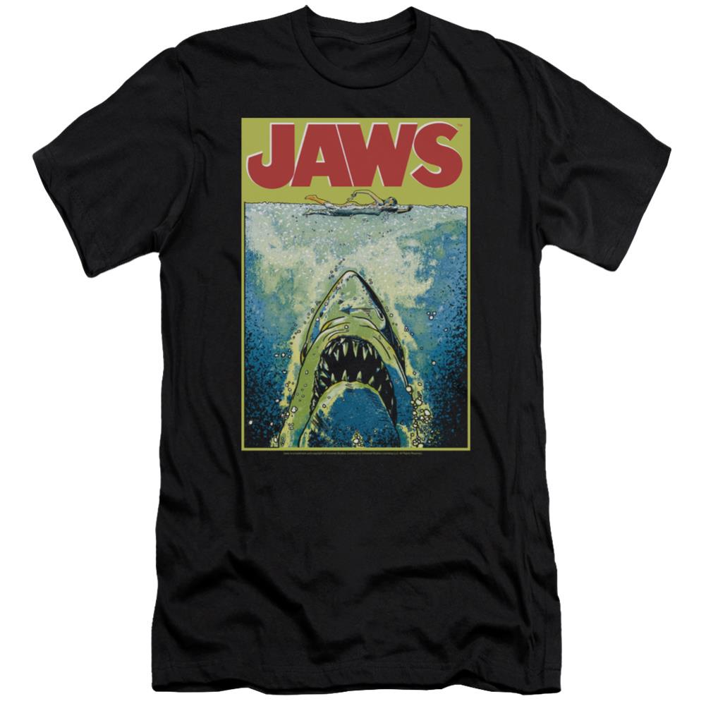 Jaws Bright Jaws Men's Ultra-Soft 30/1 Cotton Slim Short-Sleeve T-Shirt