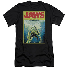 Jaws Bright Jaws Men's Ultra-Soft 30/1 Cotton Slim Short-Sleeve T-Shirt