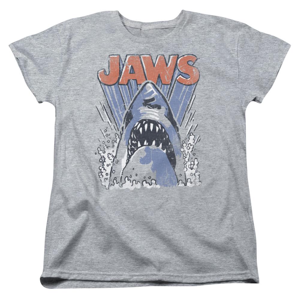 Jaws Comic Splash Women's 18/1 Cotton Short-Sleeve T-Shirt