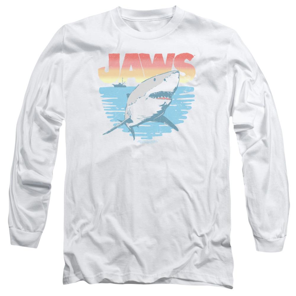 Jaws Cool Waves Men's 18/1 Cotton Long-Sleeve T-Shirt