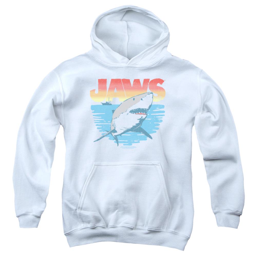 Jaws Cool Waves Youth Cotton Poly Pull-Over Hoodie