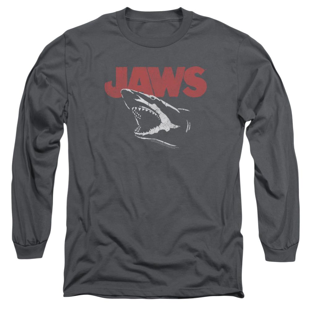 Jaws Cracked Jaw Men's 18/1 Cotton Long-Sleeve T-Shirt