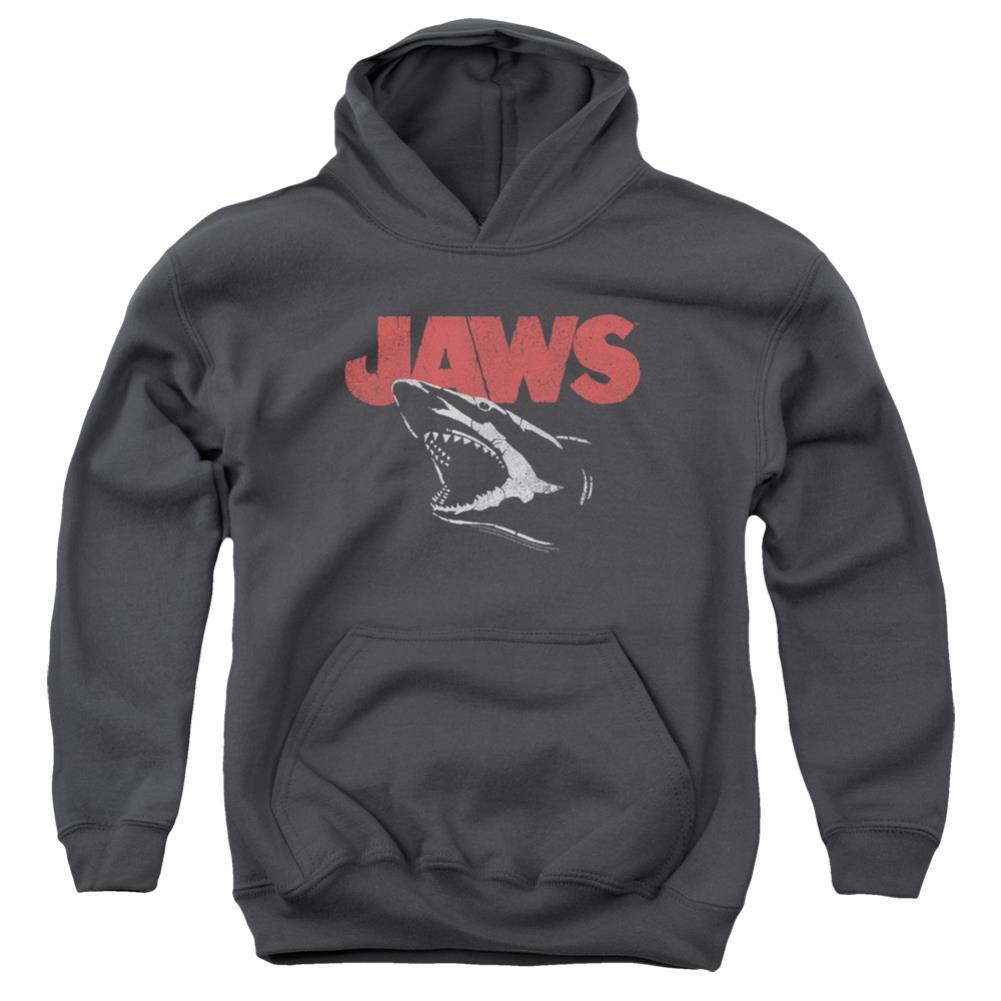 Jaws Cracked Jaw Youth Cotton Poly Pull-Over Hoodie