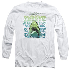 Jaws Da Dum Men's 18/1 Cotton Long-Sleeve T-Shirt