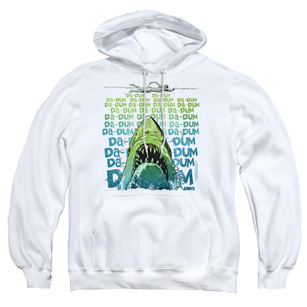 Jaws Da Dum Men's Pull-Over 75 25 Poly Hoodie