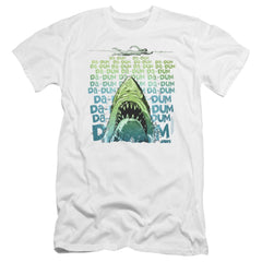 Jaws Da Dum Men's Ultra-Soft 30/1 Cotton Slim Short-Sleeve T-Shirt