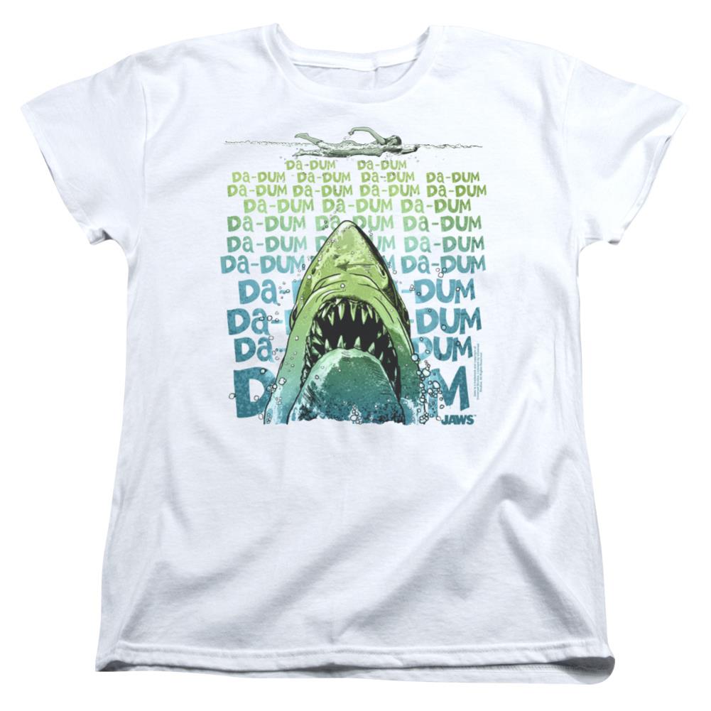 Jaws Da Dum Women's 18/1 Cotton Short-Sleeve T-Shirt