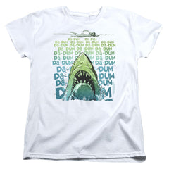 Jaws Da Dum Women's 18/1 Cotton Short-Sleeve T-Shirt