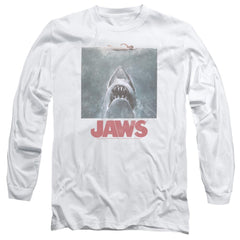 Jaws Distressed Jaws Men's 18/1 Cotton Long-Sleeve T-Shirt