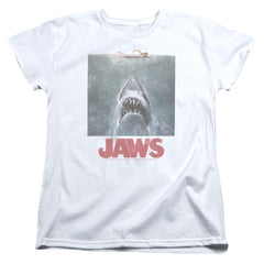Jaws Distressed Jaws Women's 18/1 Cotton Short-Sleeve T-Shirt