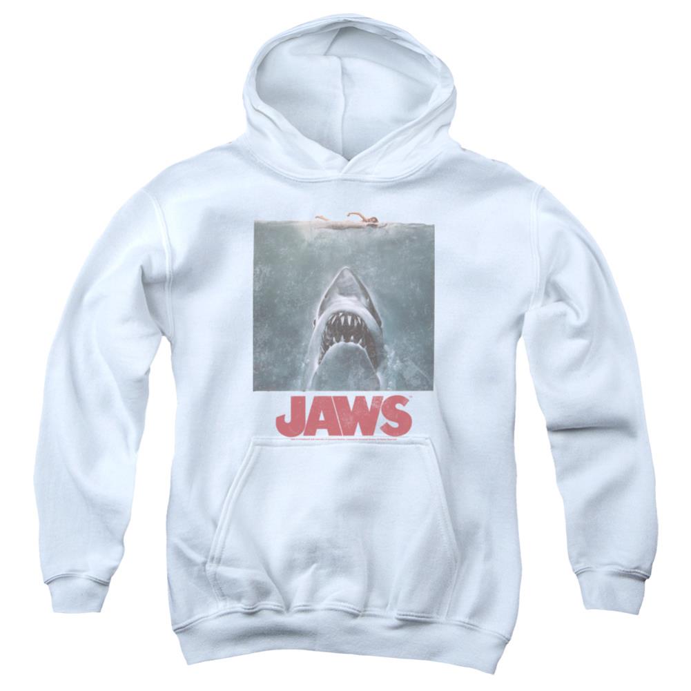Jaws Distressed Jaws Youth Cotton Poly Pull-Over Hoodie