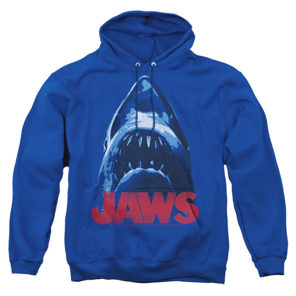 Jaws From Below Men's Pull-Over 75 25 Poly Hoodie