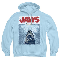 Jaws Graphic Poster Men's Pull-Over 75 25 Poly Hoodie