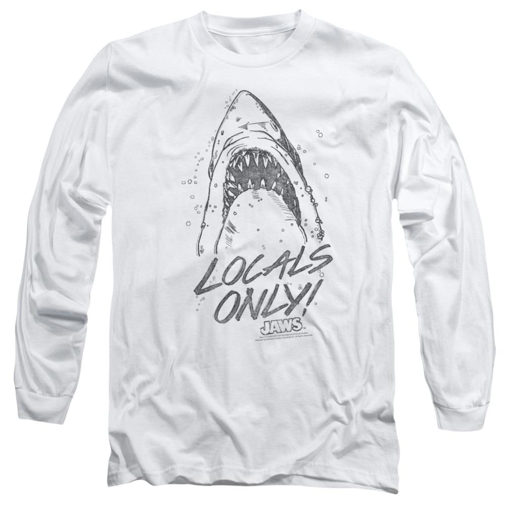 Jaws Locals Only Men's 18/1 Cotton Long-Sleeve T-Shirt