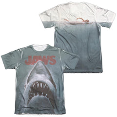 Jaws Poster Men's Regular Fit Poly Cotton Short-Sleeve T-Shirt