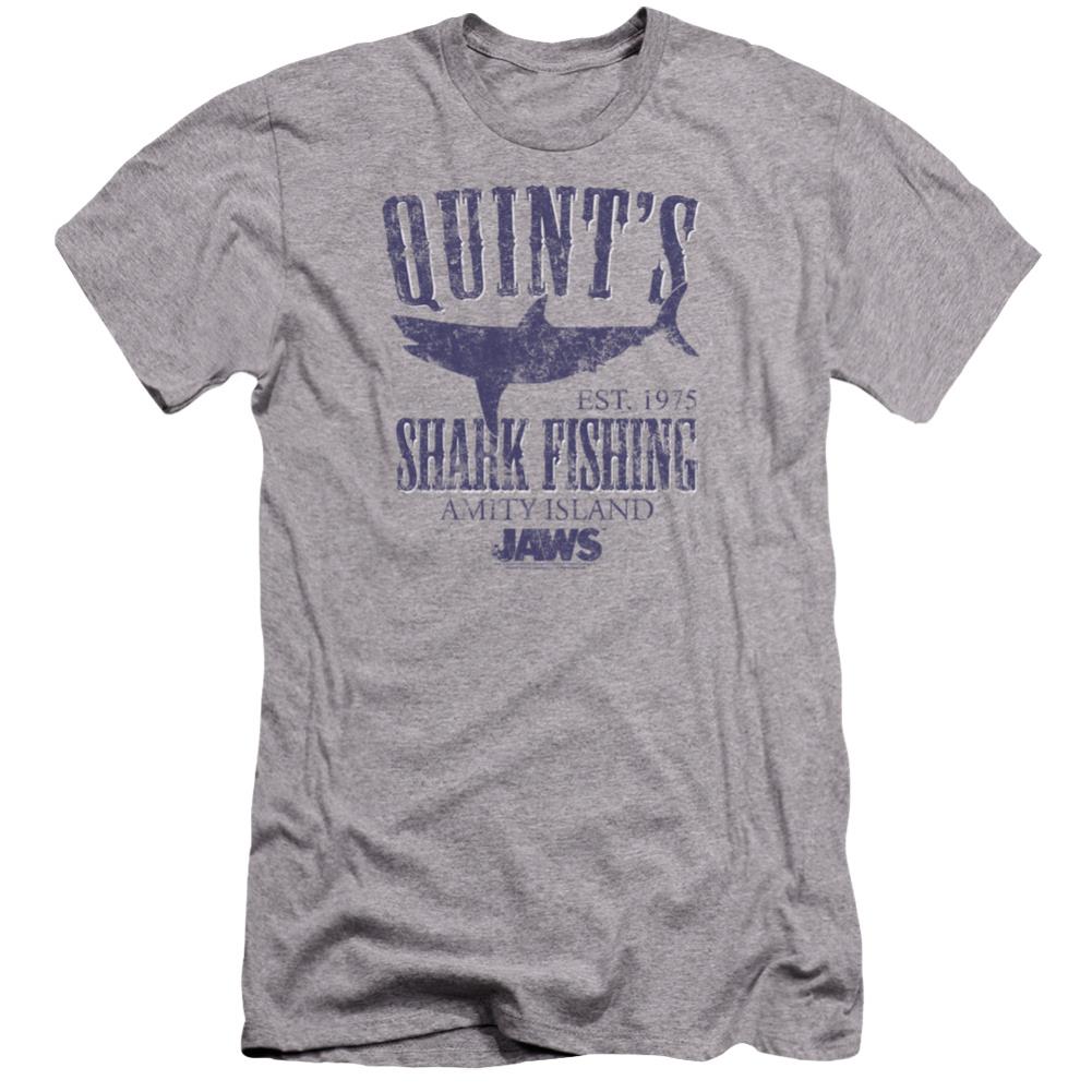 Jaws Quint's Men's Ultra-Soft 30/1 Cotton Slim Short-Sleeve T-Shirt