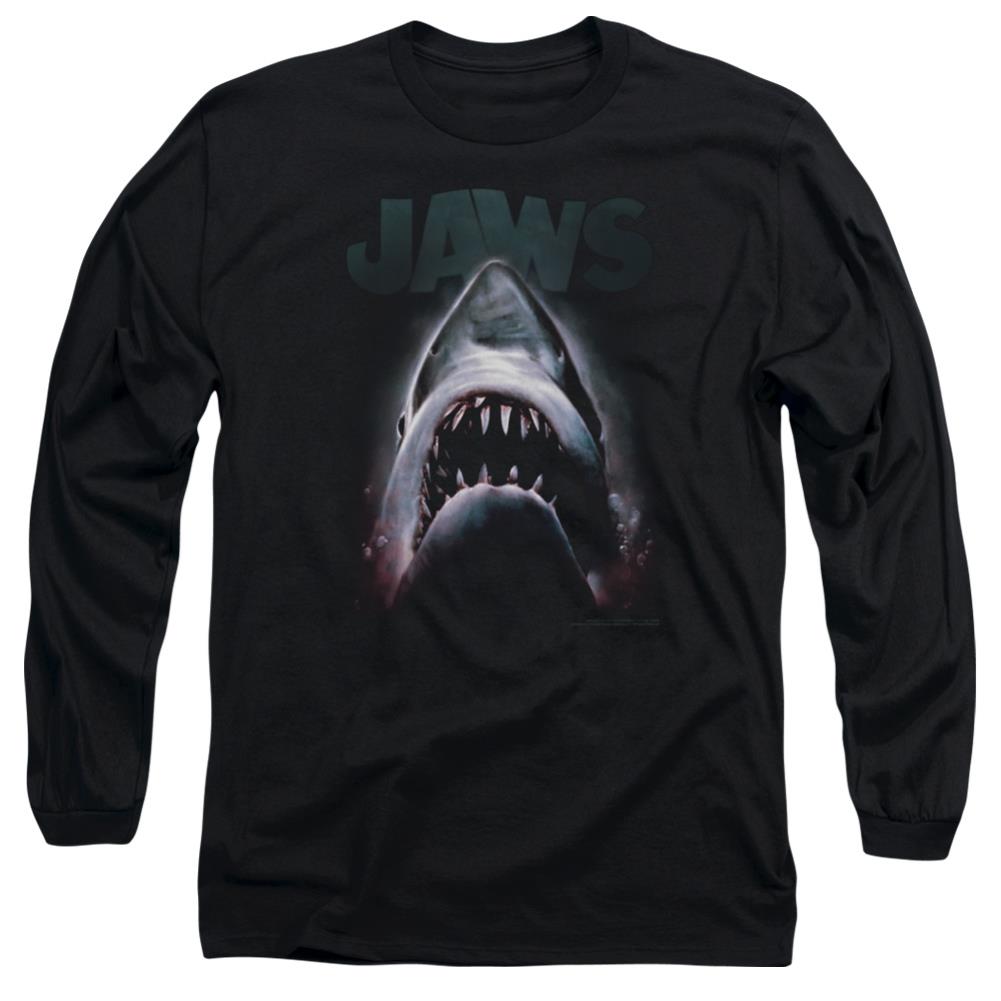 Jaws Terror In The Deep Men's 18/1 Cotton Long-Sleeve T-Shirt