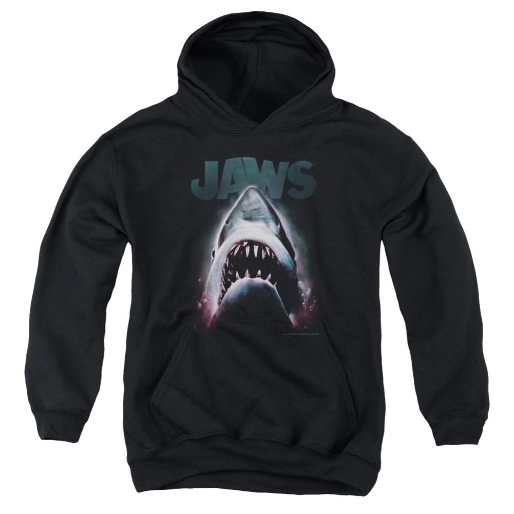 Jaws Terror In The Deep Youth Cotton Poly Pull-Over Hoodie