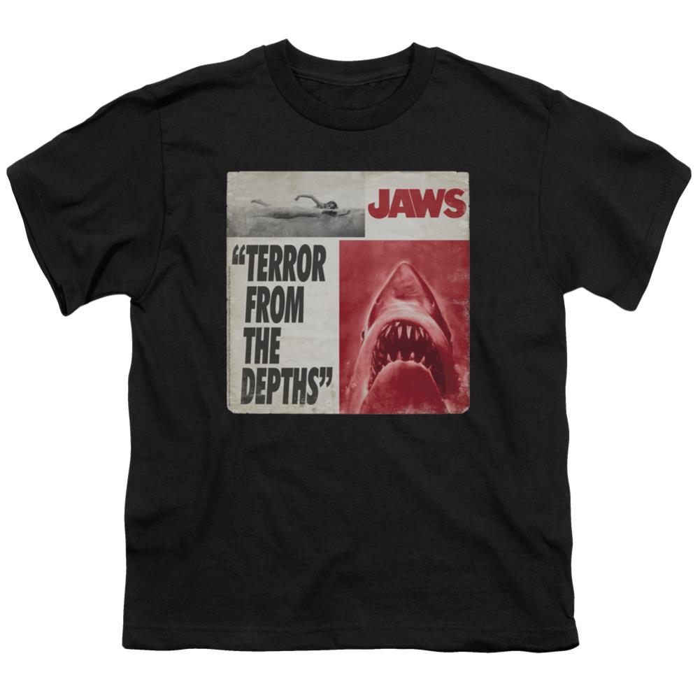 Jaws Terror Youth 18/1 100% Cotton Short-Sleeve T-Shirt
