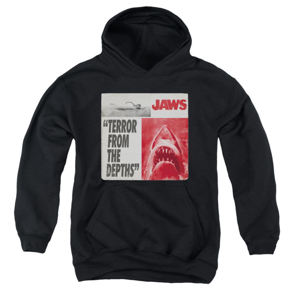 Jaws Terror Youth Cotton Poly Pull-Over Hoodie