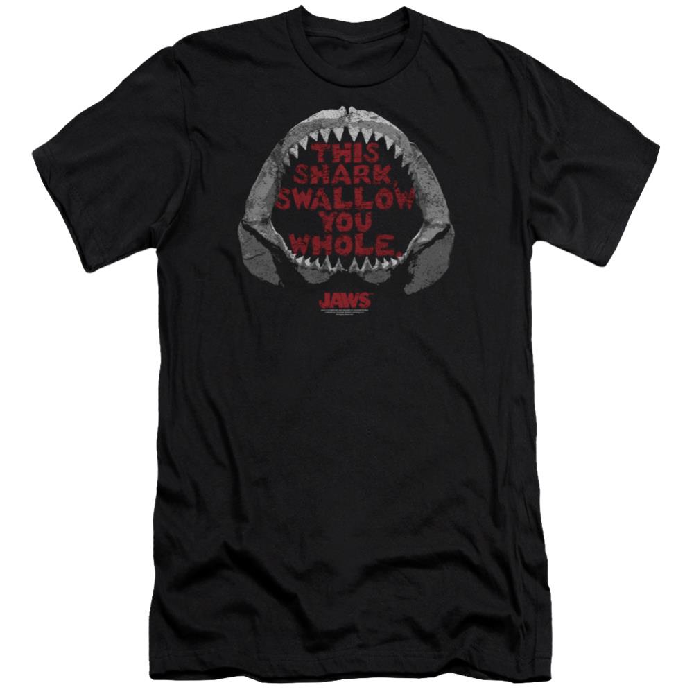 Jaws This Shark Men's Ultra-Soft 30/1 Cotton Slim Short-Sleeve T-Shirt