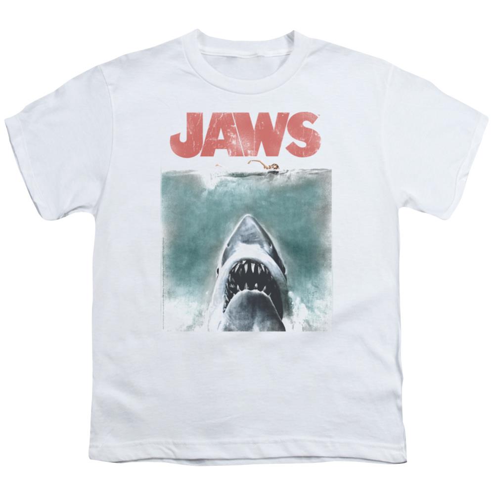 Jaws Vintage Poster Youth 18/1 100% Cotton Short-Sleeve T-Shirt