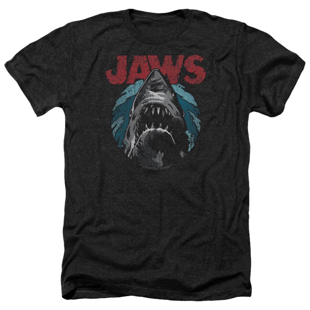 Jaws Water Circle Men's 30/1 Heather 60 40 Poly Short-Sleeve T-Shirt