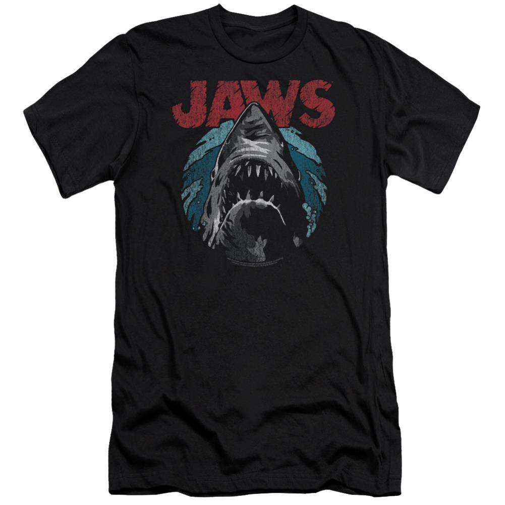 Jaws Water Circle Men's Ultra-Soft 30/1 Cotton Slim Short-Sleeve T-Shirt