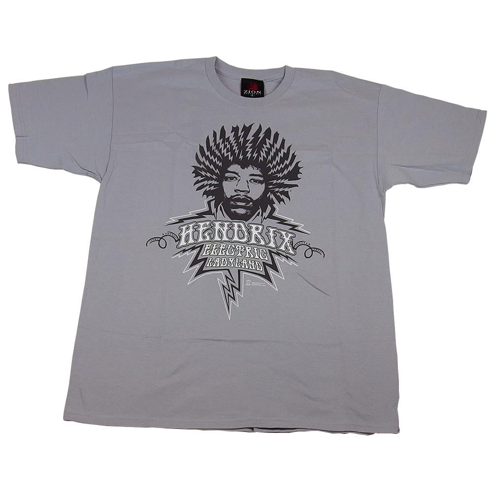 Jimi Hendrix Electric Ladyland Illustration Men's Gray T-Shirt