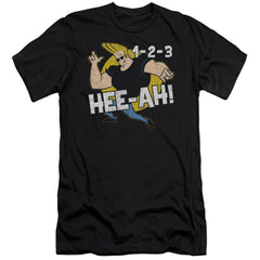 Johnny Bravo 123 Men's Ultra-Soft 30/1 Cotton Slim Short-Sleeve T-Shirt
