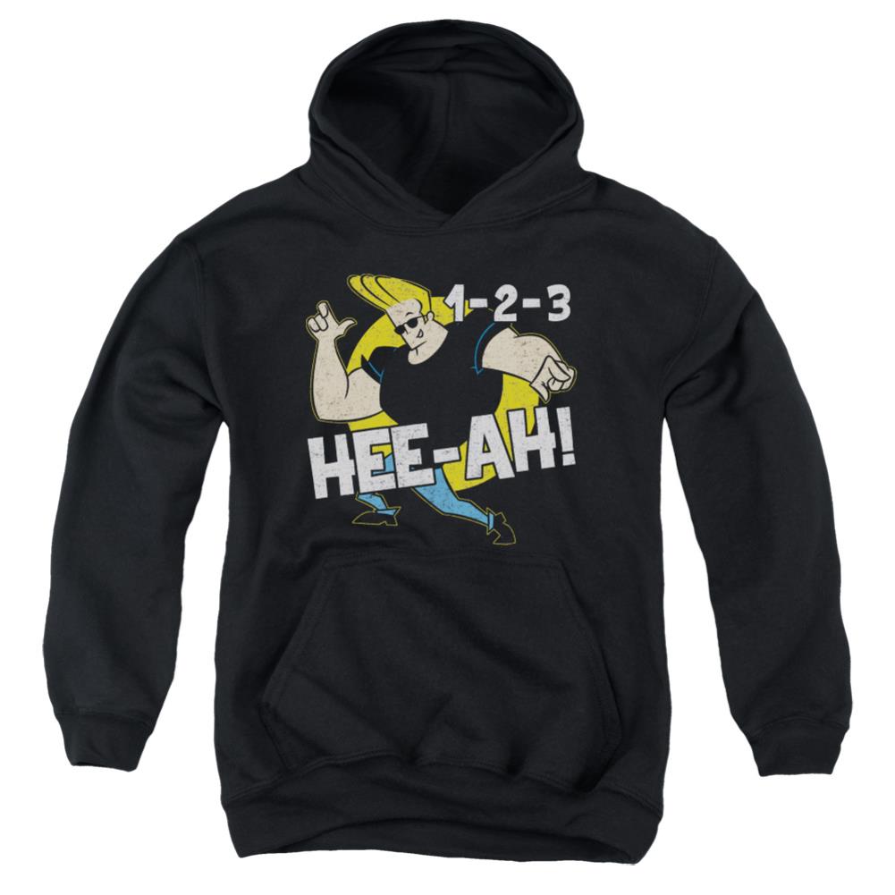 Johnny Bravo 123 Youth Cotton Poly Pull-Over Hoodie