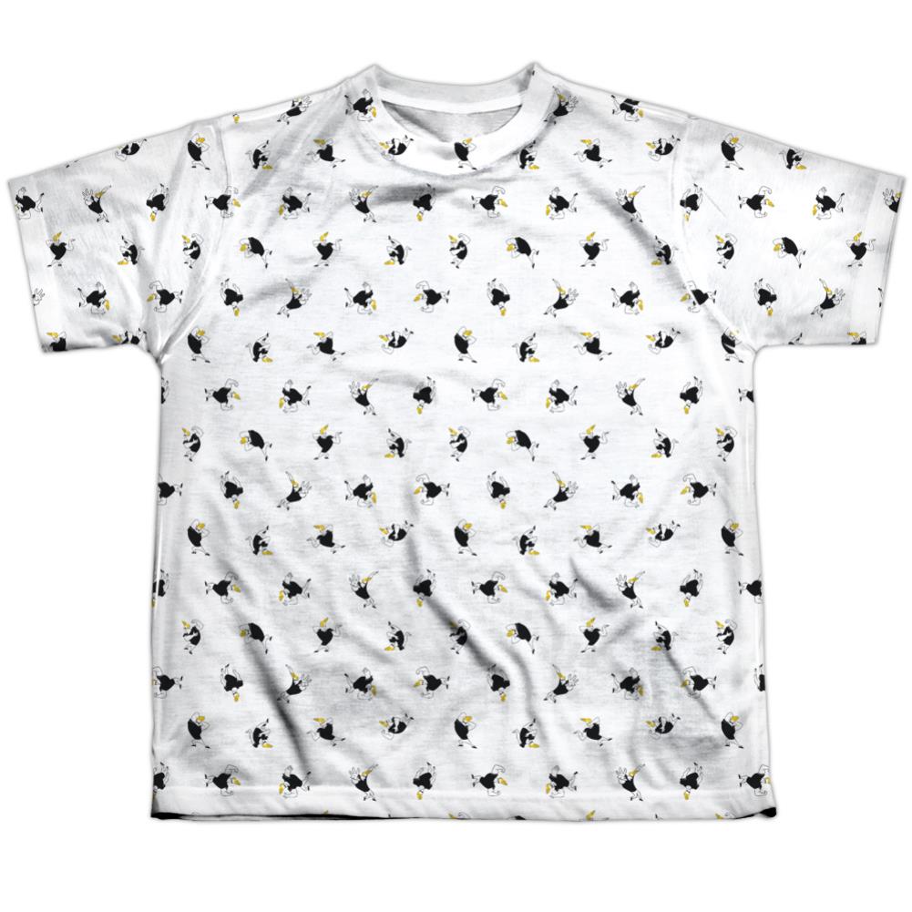 Johnny Bravo Bravo All Over Youth Regular Fit Poly Short-Sleeve T-Shirt