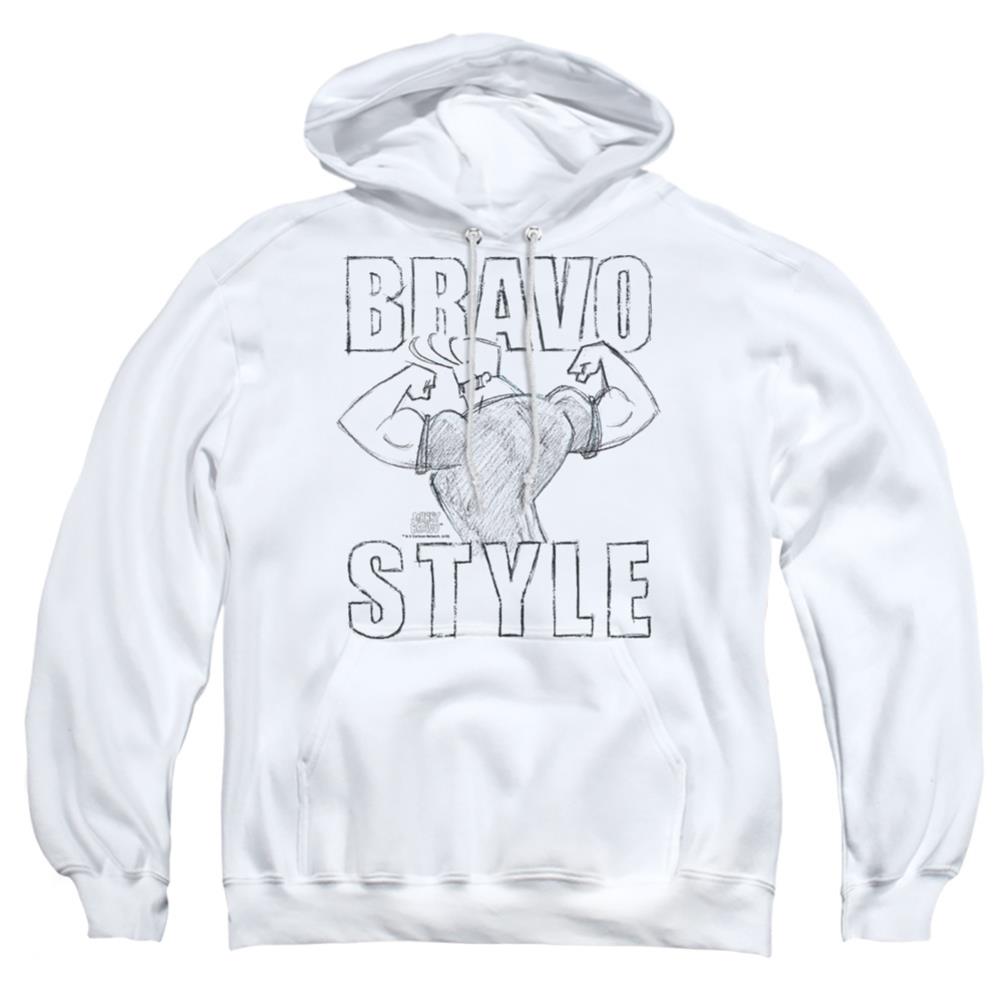 Johnny Bravo Bravo Style Men's Pull-Over 75 25 Poly Hoodie