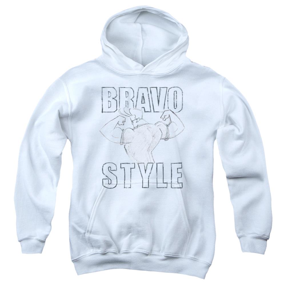 Johnny Bravo Bravo Style Youth Cotton Poly Pull-Over Hoodie