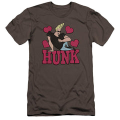 Johnny Bravo Hunk Men's Ultra-Soft 30/1 Cotton Slim Short-Sleeve T-Shirt