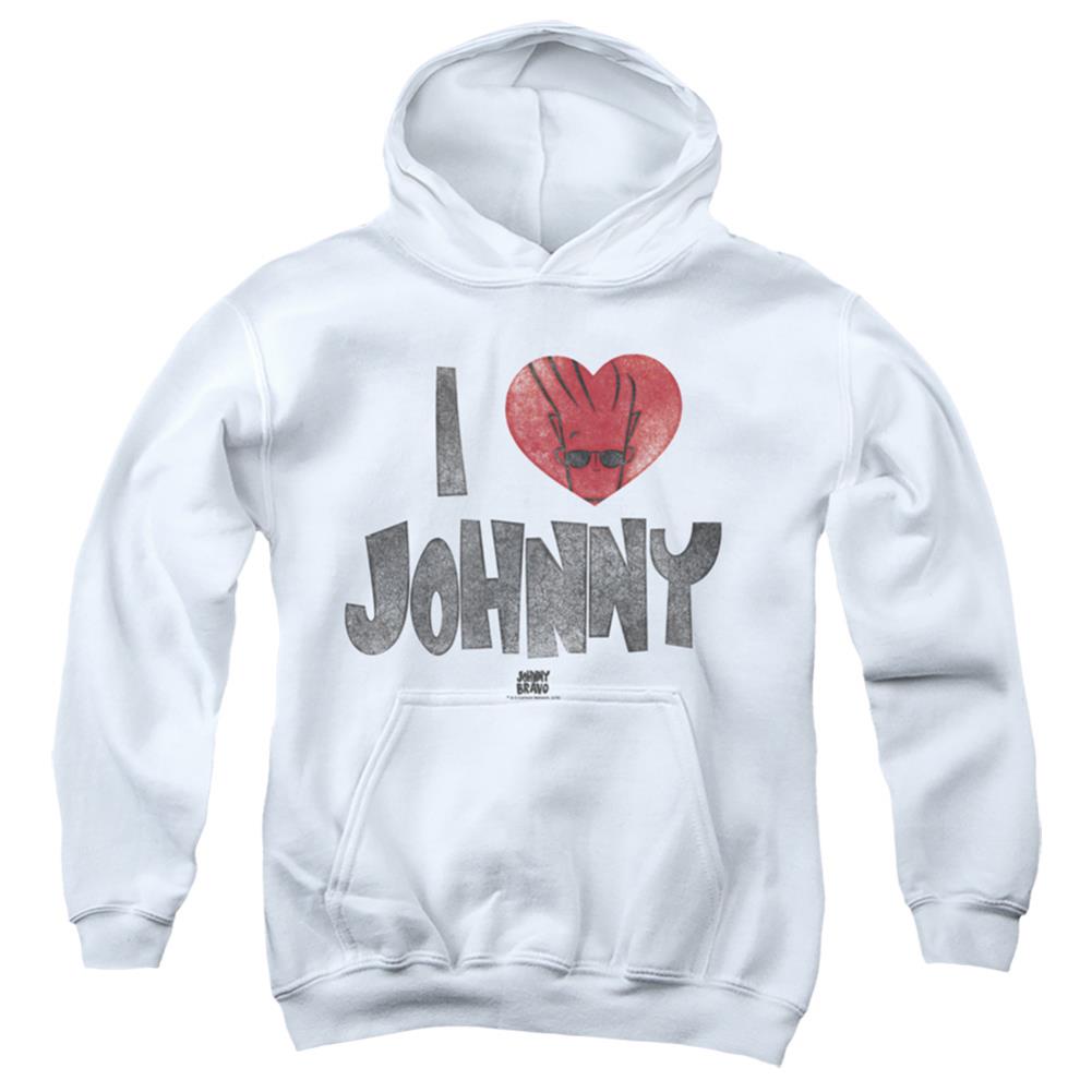 Johnny Bravo I Heart Johnny Youth Cotton Poly Pull-Over Hoodie