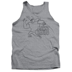 Johnny Bravo JB Line Art Men's 18/1 Cotton Tank Top