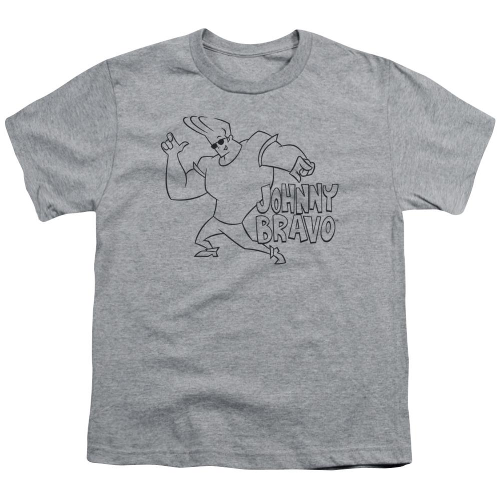 Johnny Bravo JB Line Art Youth 18/1 100% Cotton Short-Sleeve T-Shirt